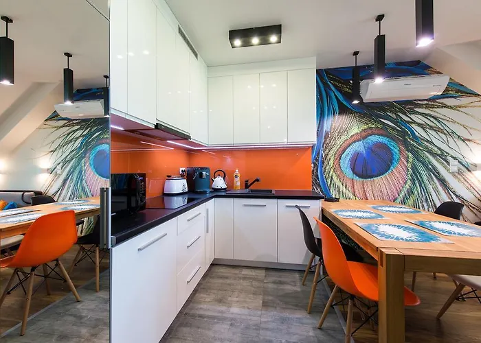 Lägenhet Charming 2-level - Podgorze, Old Town Kraków